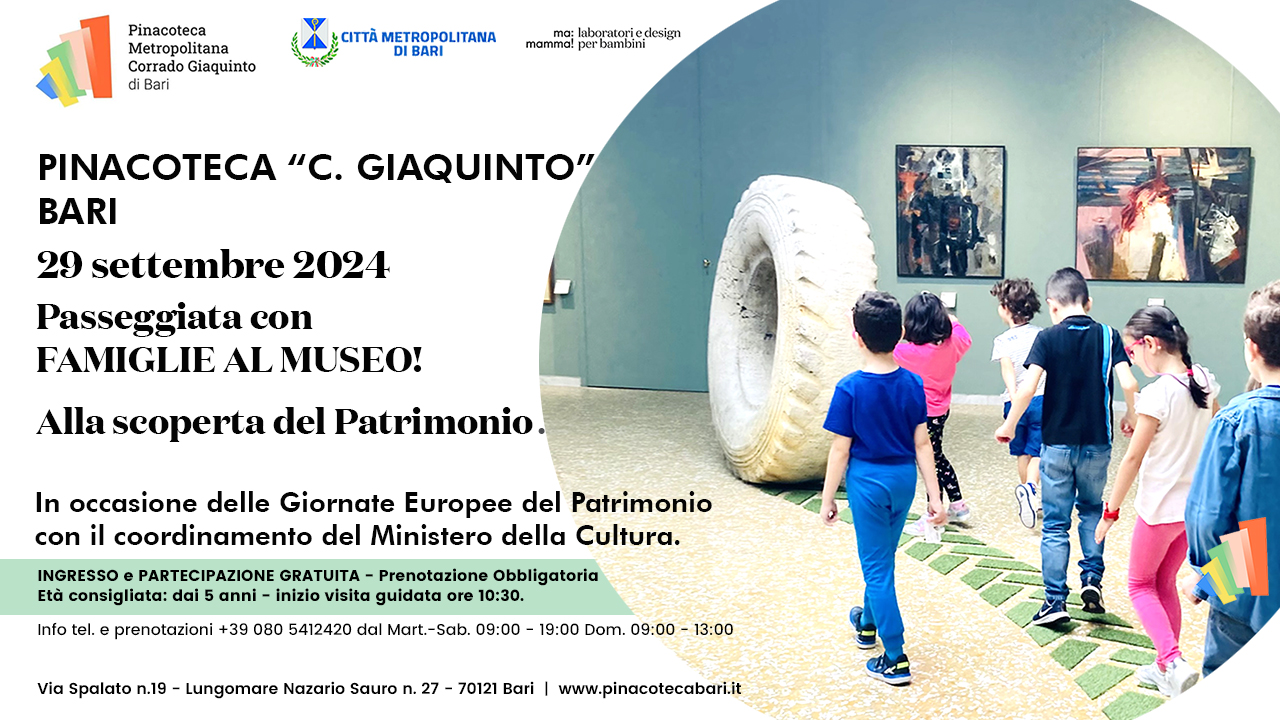 GEP 2024 - Passeggiata con Famiglie al Museo! Alla scoperta del nostro Patrimonio